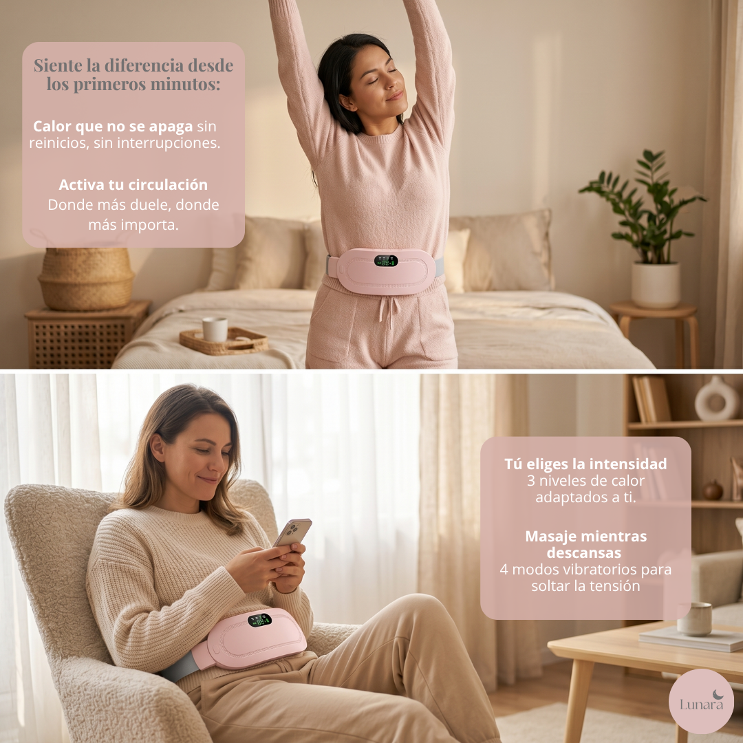 Cinturón térmico para el dolor menstrual